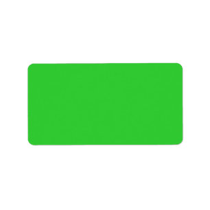 Étiquette couleur vert citron