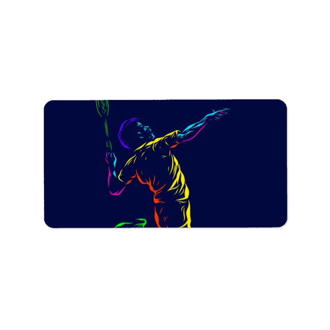 Étiquette Coup de feu de Badminton (Devant)