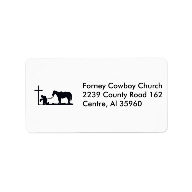 Étiquette cowboy_and_cross, Forney Cowboy Church2239 Coun... (Devant)