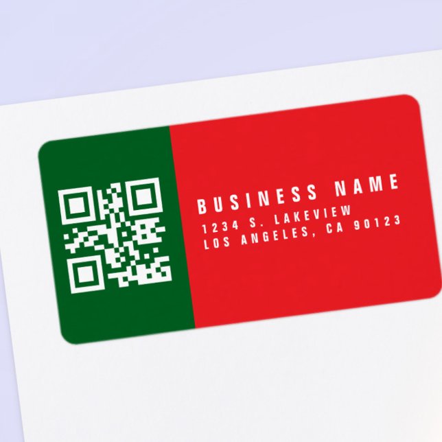 Étiquette Créer un code QR analysable | Adresse de retour mo (Créateur téléchargé)