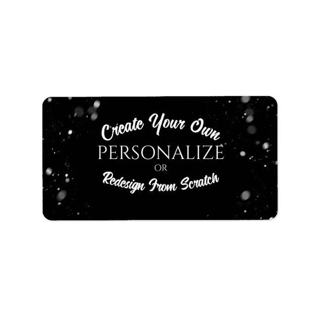 Étiquette Créer une personnalisation personnalisée (Devant)