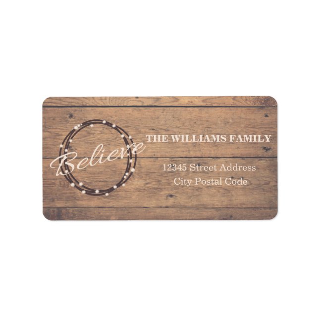 Étiquette Croire (Devant)