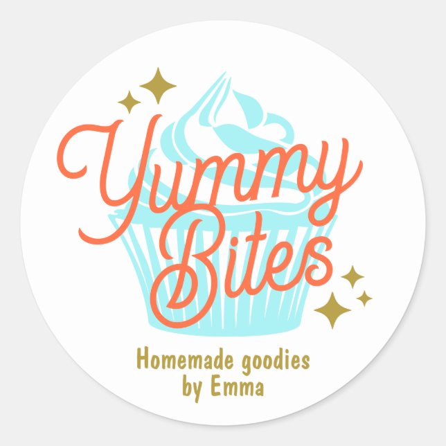 Étiquette Cupcake Box (Devant)