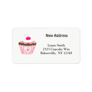 Étiquette Cupcake With Heart Nouvelle adresse