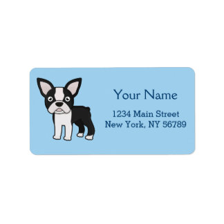 Étiquette Cute Boston Terrier