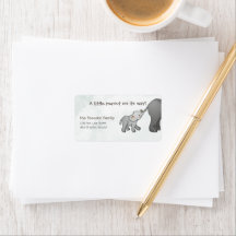 Cute Hand Drawn Elephant Little Peanut On Its Way