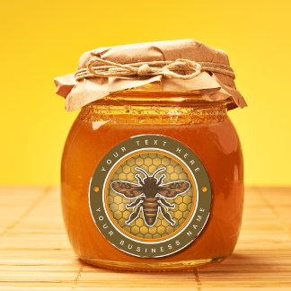 Étiquette d'abeilles vintage personnalisé