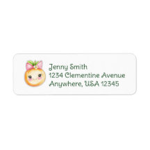 étiquette d'adresse Clementine Cutie