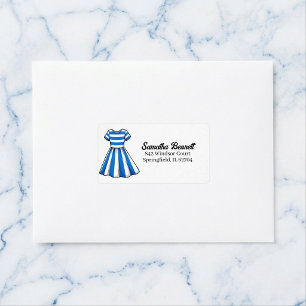 Étiquette d'adresse d'anniversaire de marin cabane