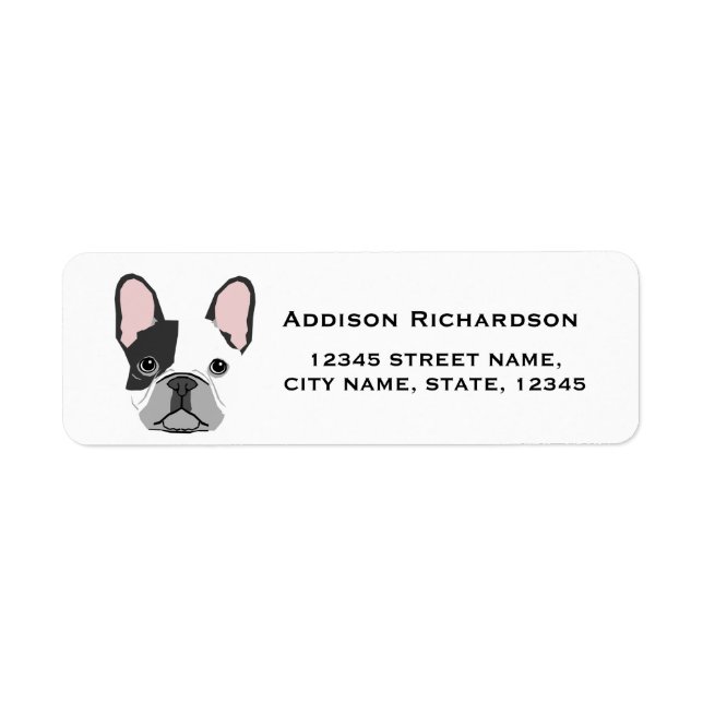 Étiquette d'adresse de retour (Devant)