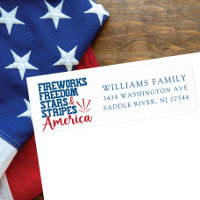 Étiquette d'adresse de retour American Spirit Patr