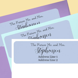 Étiquette d'adresse de retour avec nom personnalis