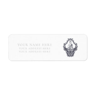 ÉTIQUETTE D'ADRESSE DE RETOUR : BUDDHA