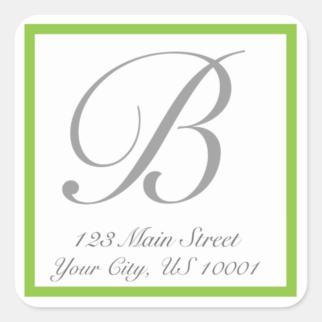 Étiquette d'adresse de retour classique (Devant)