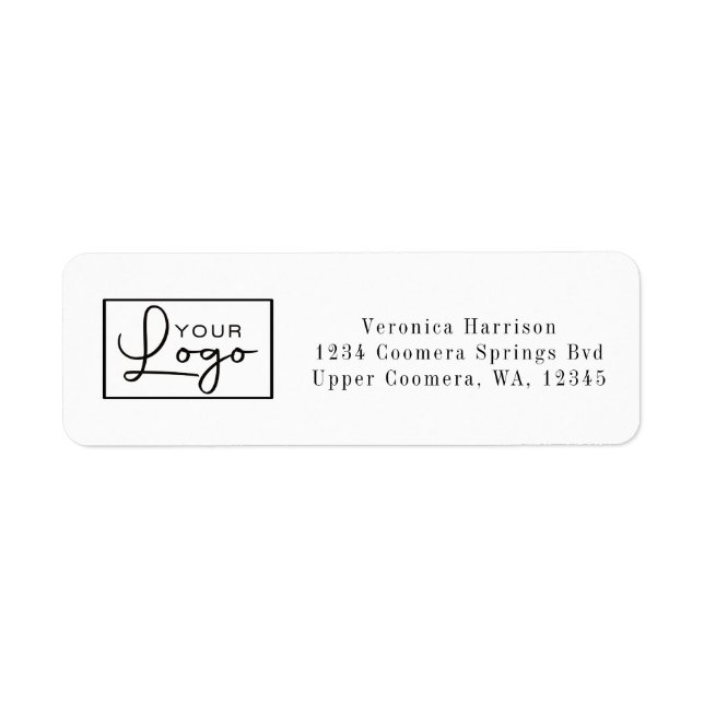 Étiquette d'adresse de retour d'affaires personnal (Devant)