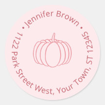 Étiquette d'adresse de retour de Baby Shower avec 
