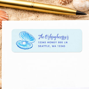 Étiquette d'adresse de retour de Baby Shower pour 