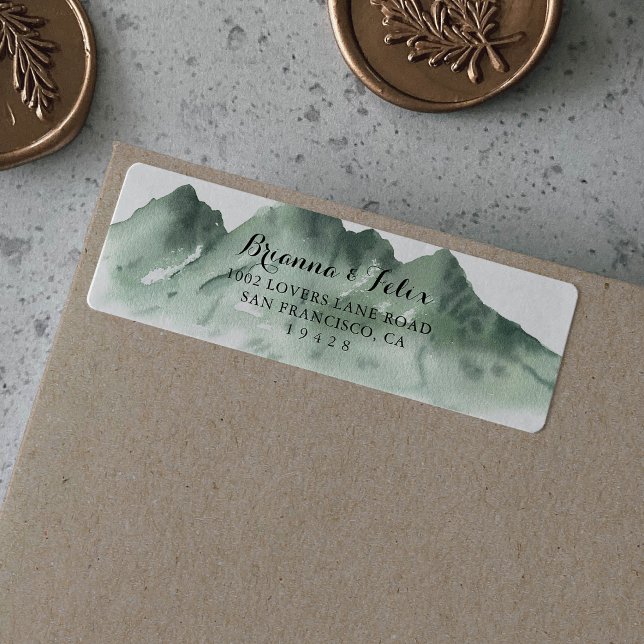 Étiquette d'adresse de retour de Green Mountain (Créateur téléchargé)