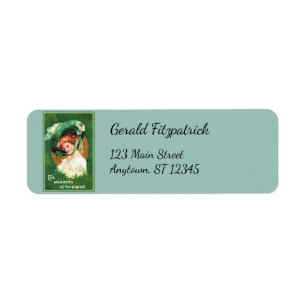 Étiquette d'adresse de retour de la Saint-Patrick