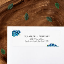 Étiquette d'adresse de retour de RSVP de mariage a