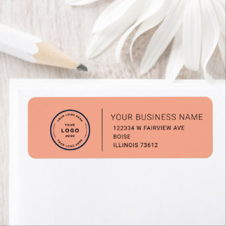 Étiquette d'adresse de retour d'entreprise personn
