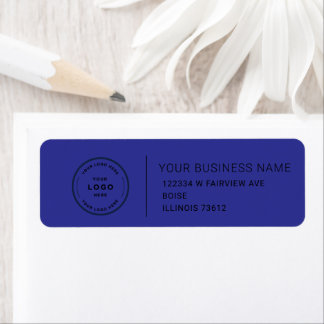 Étiquette d'adresse de retour d'entreprise personn