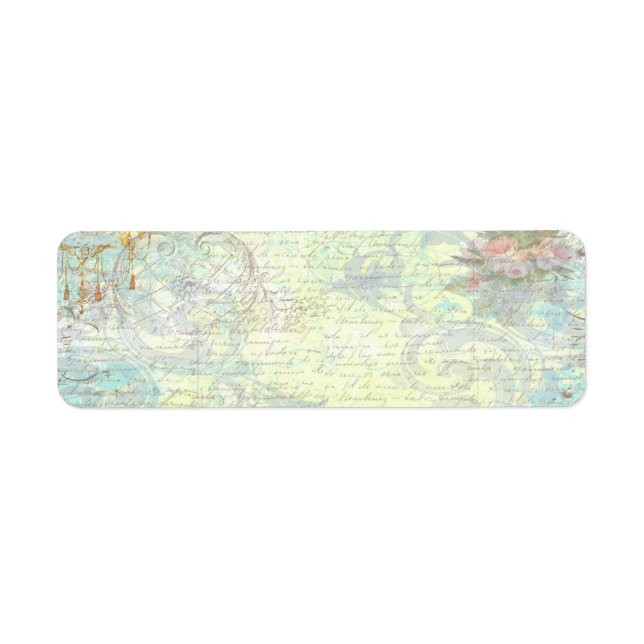 Étiquette d'adresse de retour des rouleaux françai (Devant)