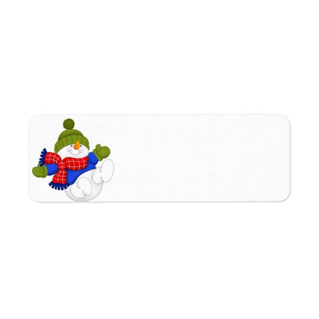 Étiquette d'adresse de retour du Casquette vert Sn (Devant)