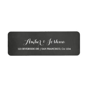 Étiquette d'adresse de retour du tableau de bord v