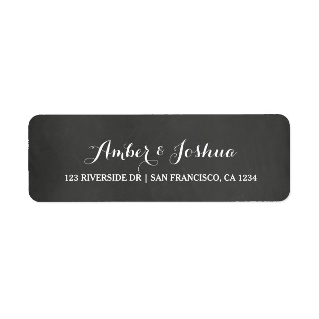 Étiquette d'adresse de retour du tableau de bord v (Devant)