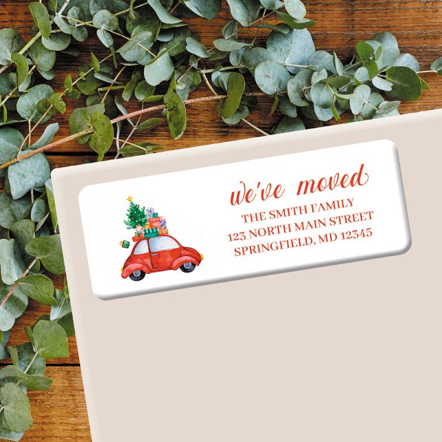 Étiquette d'adresse de retour, Étiquette de Noël (Créateur téléchargé)