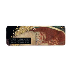 ÉTIQUETTE D'ADRESSE DE RETOUR : GUSTAV KLIMT : DAN