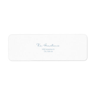 Étiquette d'adresse de retour Halimum