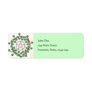 Étiquette d'adresse de retour Ivy Et Pentacle