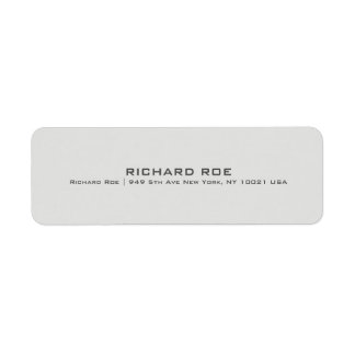 Étiquette d'adresse de retour moderne Creative Pro