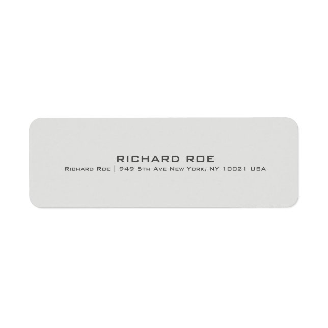 Étiquette d'adresse de retour moderne Creative Pro (Devant)