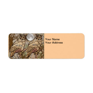 Étiquette d'adresse de retour Owls
