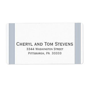 Étiquette d'adresse de retour par bande facile à l