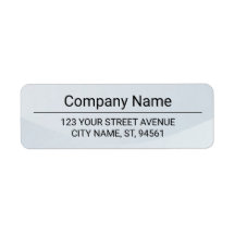 Étiquette d'adresse de retour personnalisée avec l