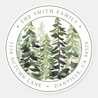 Étiquette d'adresse de retour personnalisée de Noë