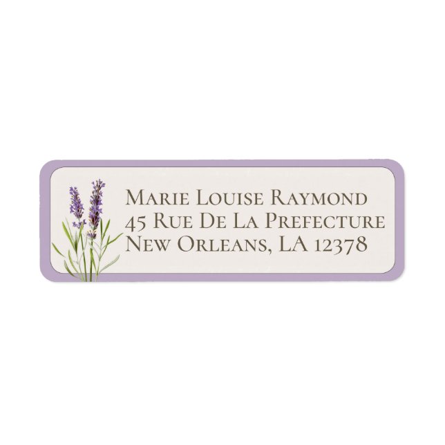 Étiquette d'adresse de retour personnalisée vintag (Devant)