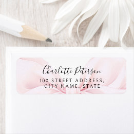 Étiquette d'adresse de retour pour baby shower ave