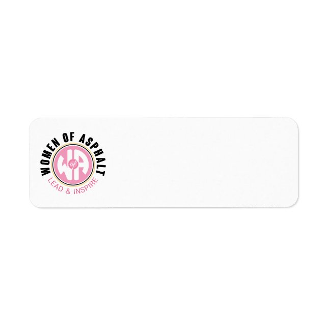 Étiquette d'adresse de retour pour femmes d'Asphal (Devant)