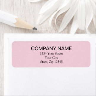 Étiquette d'adresse de retour | Rose
