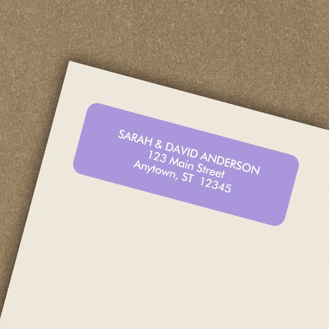 Étiquette d'adresse de retour simple et moderne (Créateur téléchargé)