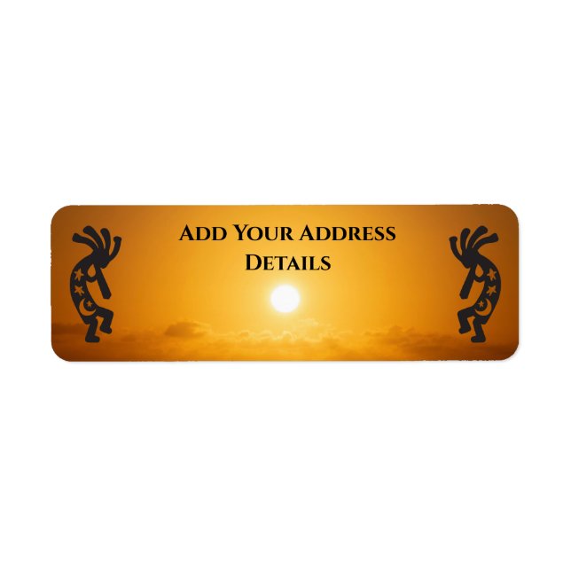 Étiquette d'adresse Southwest Sun Kokopelli (Devant)