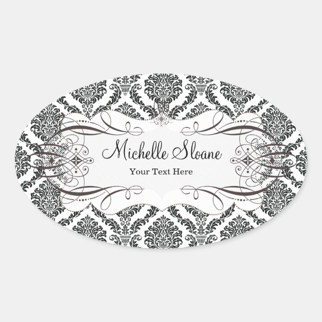 Étiquette Damask (Devant)