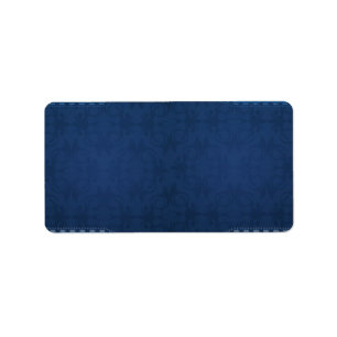 Étiquette Damassé élégante de bleu marine
