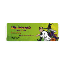 Étiquette d'anniversaire Halloween Enfant Fête Éti