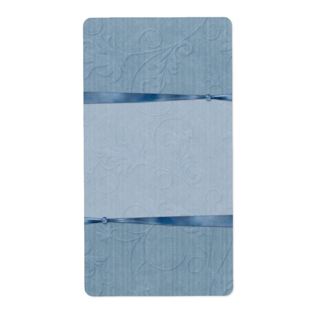 Étiquette d'apposition du ruban bleu (Devant)